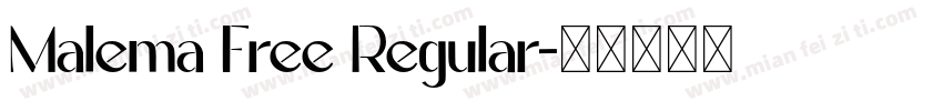 Malema Free Regular字体转换